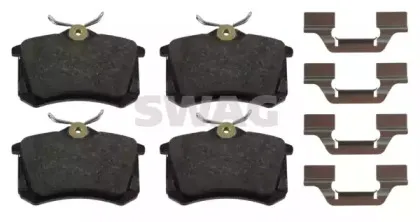 Комплект тормозных колодок, дисковый тормоз SWAG купить